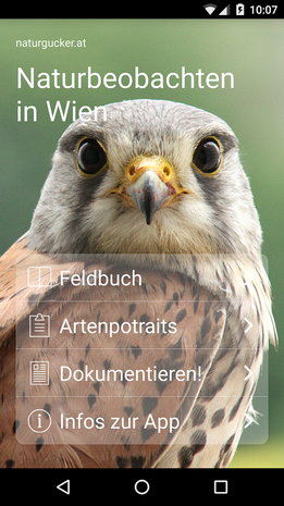 Titelbild der App 'Naturbeobachtungen in Wien'