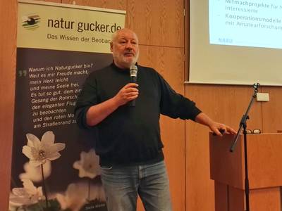 Ralf Schulte stellte Neues aus dem NABU vor, (c) Gaby Schulemann-Maier
