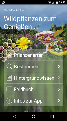 Titelbild der App 'Wildpflanzen zum Genießen'